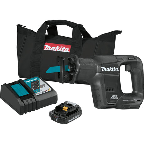 18V LXT® Lithium‑Ion Sub‑Compact Brushless Cordless Recipro Saw XRJ07R1B Makita Kit