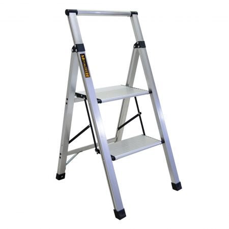 2-Steps Ultra-Flat Aluminum Stepstool MetalTech