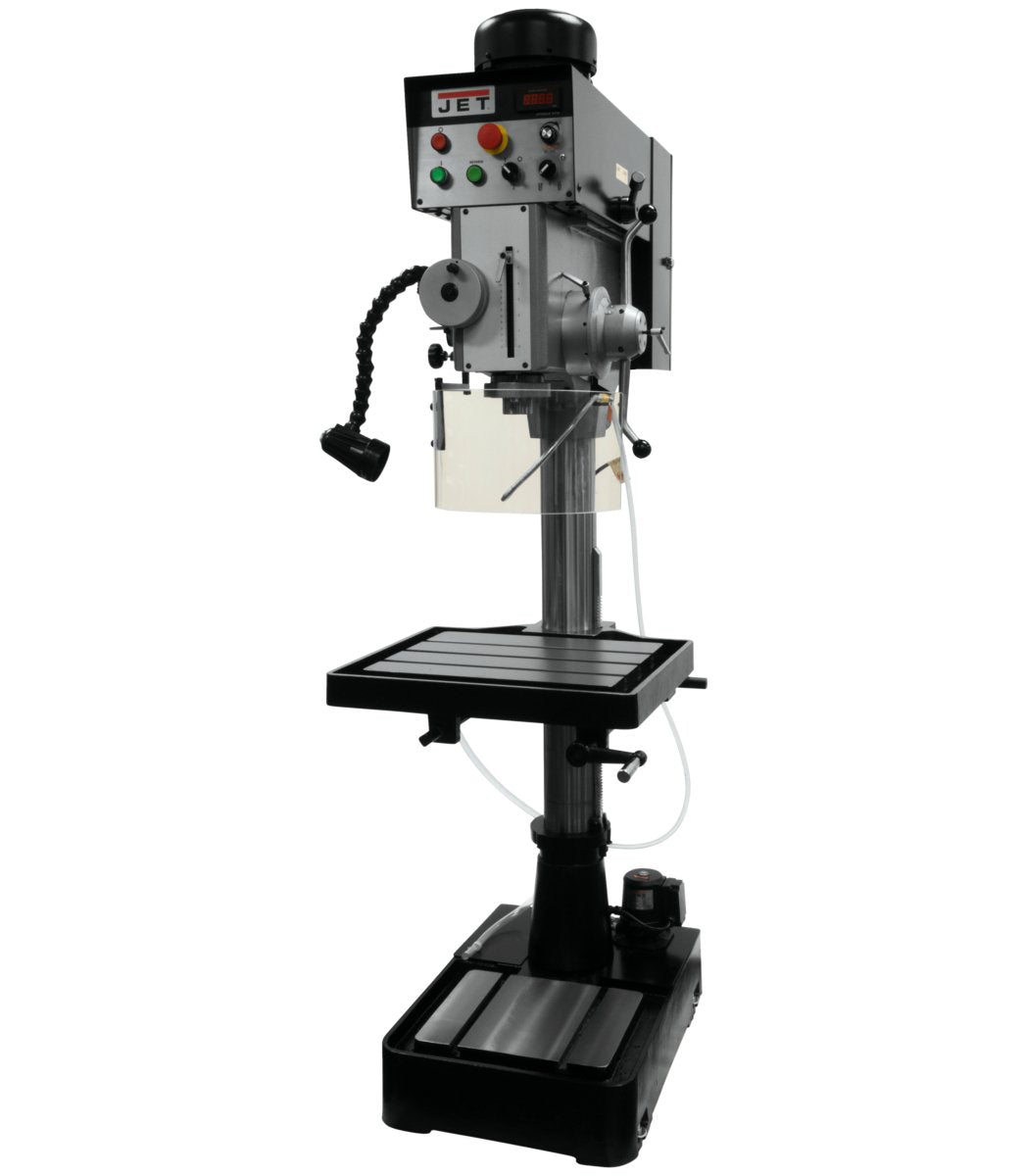 20" EVS Geared Head Drill Press With Tapping & Power Downfeed - 230V - Diamond Tool Store