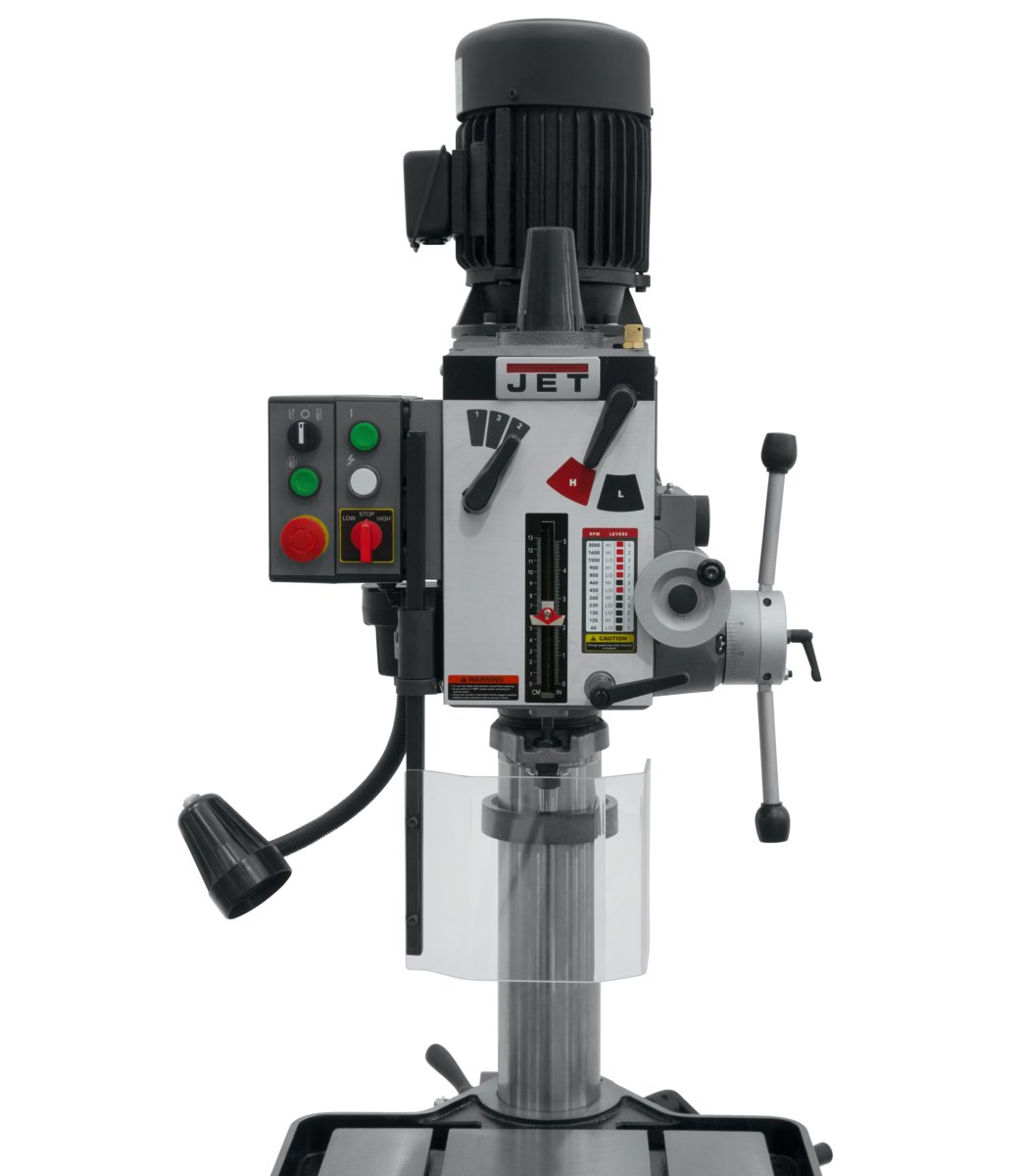 20" Geared Head Tapping Drill Press with Power Downfeed - 230V | GHD-20PFT - Diamond Tool Store