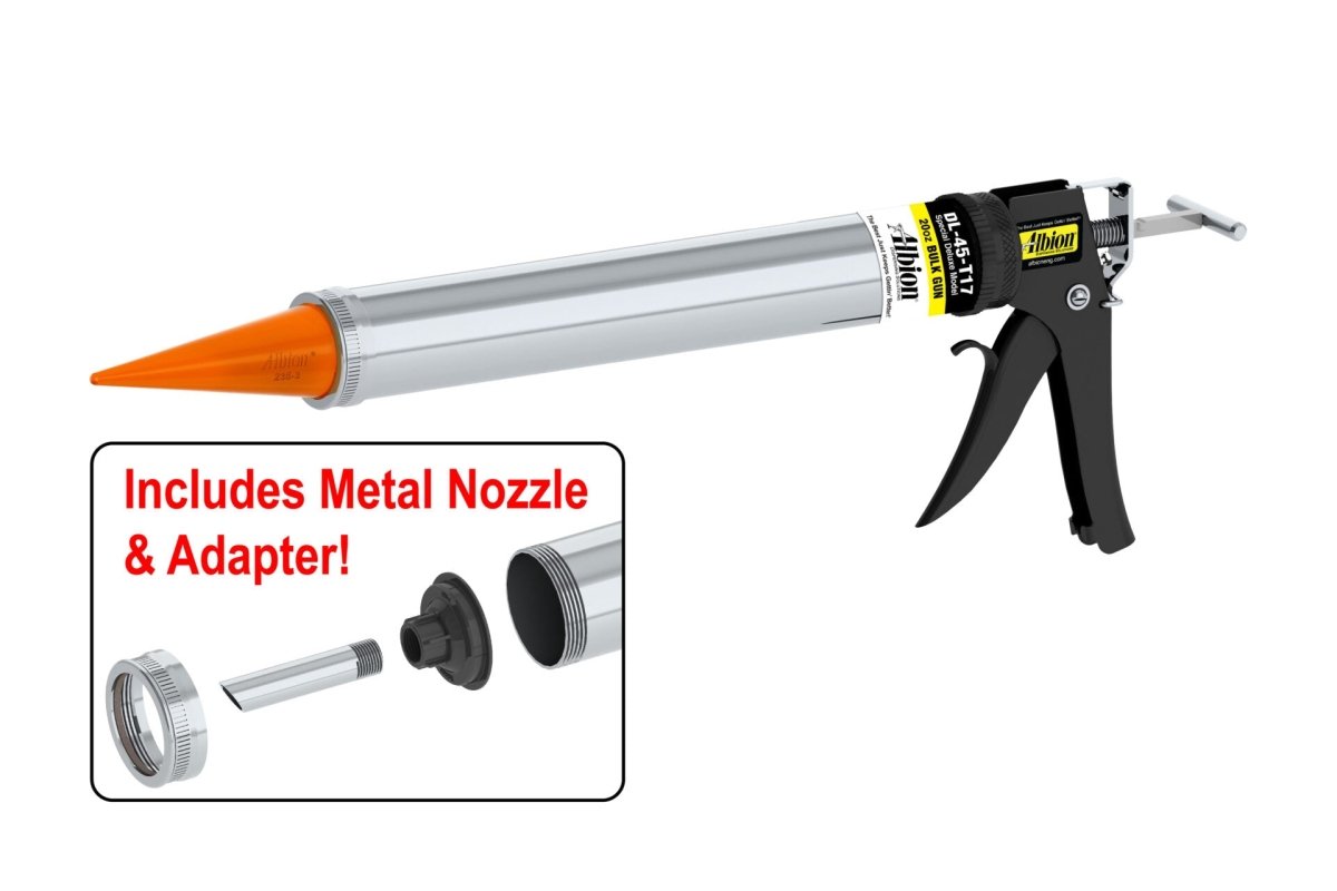 20oz Special Deluxe Manual Bulk Gun w/ Orange Cone Nozzles (2 Count) - Diamond Tool Store