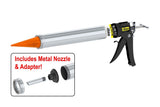 20oz Special Deluxe Manual Bulk Gun w/ Orange Cone Nozzles (2 Count) Albion
