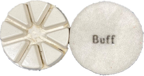 3 Inch Gloss Floor Pads - Sale DTSBFP-4 Diamond Tool Store White Buff