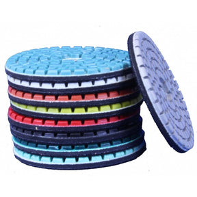 3" Power Flex Diamond Pads Superior Polish on Marble, Travertine - Set of 5 D-3PF0030 Stone Pro 30 Grit