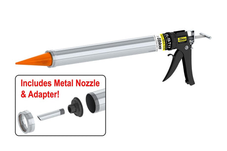 30oz Special Deluxe Manual Bulk Gun w/ Orange Cone Nozzles (6 Count) Albion