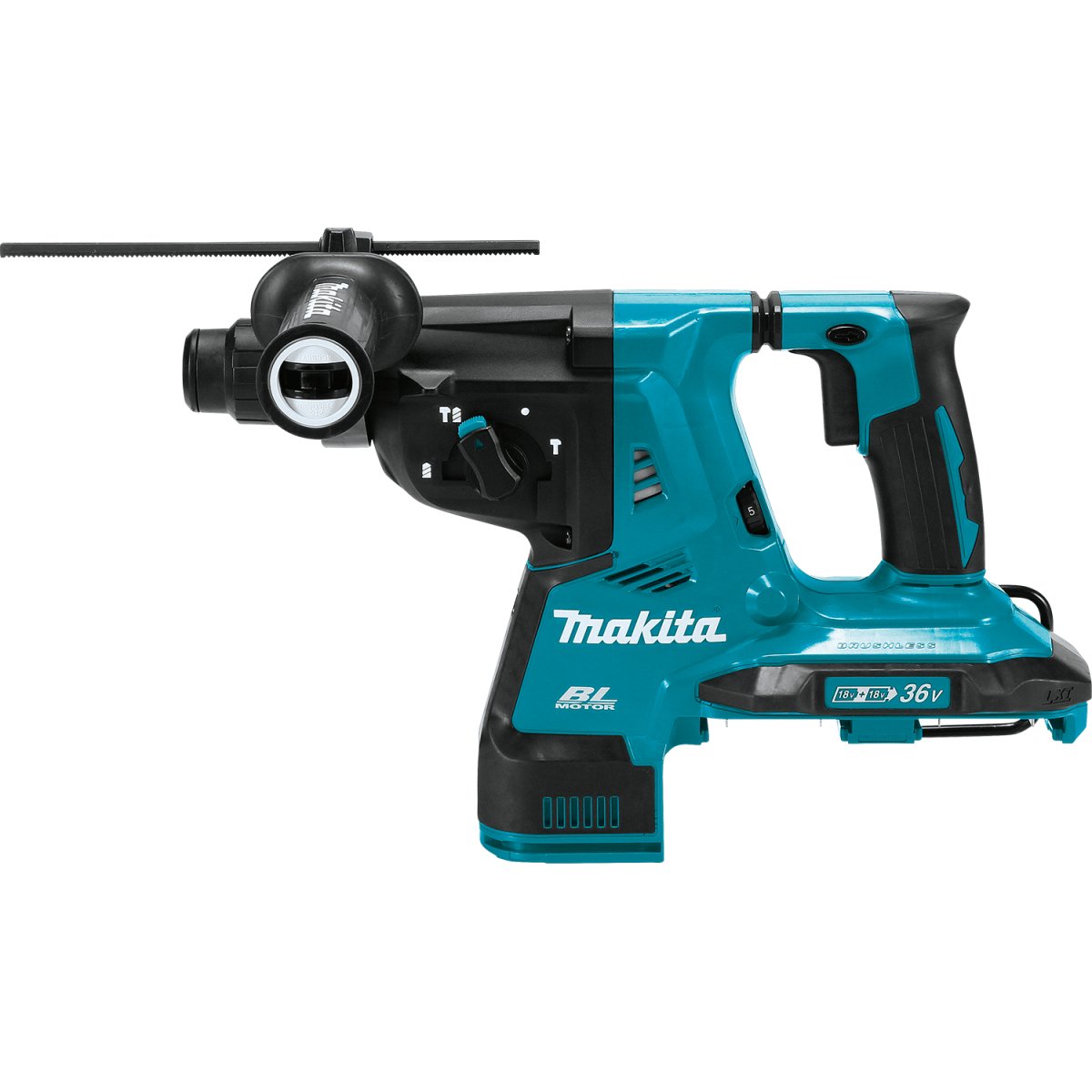 36V (18V X2) LXT® Brushless 1‑1/8" AVT® Rotary Hammer, accepts SDS‑PLUS bits (5.0Ah) Makita