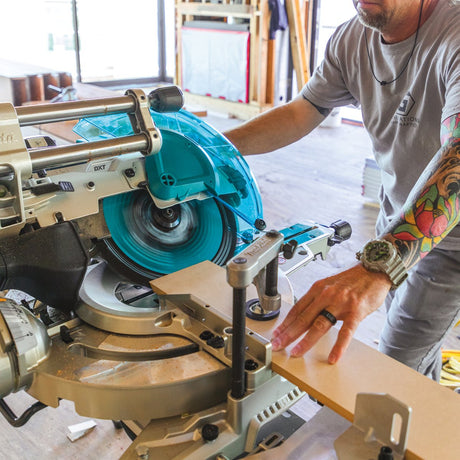 36V (18V X2) LXT® Brushless 12" Dual‑Bevel Sliding Compound Miter Saw, AWS® Capable and Laser Makita