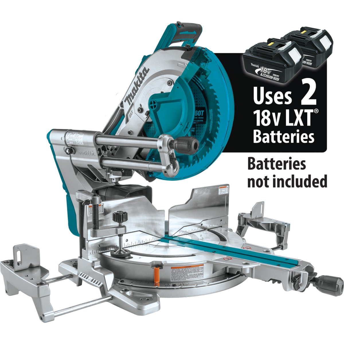 36V (18V X2) LXT® Brushless 12" Dual‑Bevel Sliding Compound Miter Saw with Laser - Diamond Tool Store