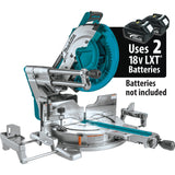 36V (18V X2) LXT® Brushless 12" Dual‑Bevel Sliding Compound Miter Saw with Laser XSL07Z Makita Tool Only