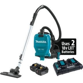 36V (18V X2) LXT® Brushless 1/2 Gallon HEPA Filter Backpack Dry Vacuum XCV09PT Makita Kit