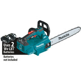 36V (18V X2) LXT® Brushless 16" Top Handle Chain Saw XCU09Z Makita Tool Only