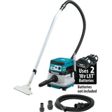 36V (18V X2) LXT® Brushless 2.1 Gallon HEPA Filter Dry Dust Extractor/Vacuum, AWS® (5.0Ah) XCV22ZU Makita Tool Only