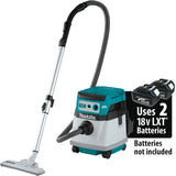 36V (18V X2) LXT® Brushless 4 Gallon Wet/Dry Dust Extractor/Vacuum, Tool Only Makita