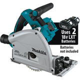 36V (18V X2) LXT® Brushless 6‑1/2" Plunge Circular Saw, AWS® Makita