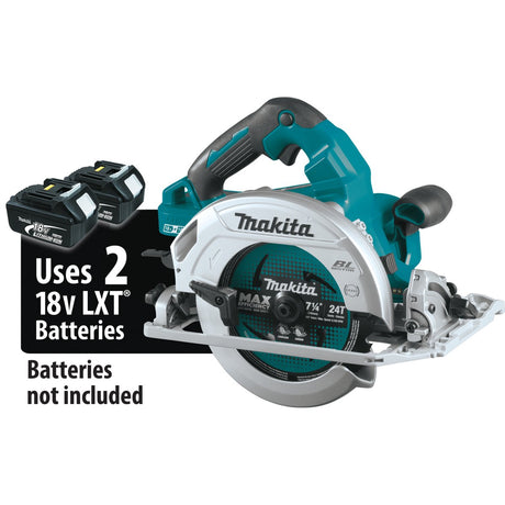 36V (18V X2) LXT® Brushless 7‑1/4” Circular Saw with Guide Rail Compatible Base Makita