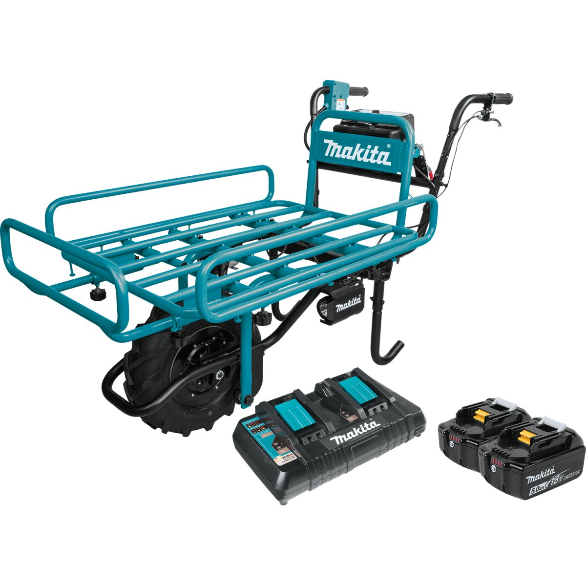 36V (18V X2) LXT® Brushless Power‑Assisted Flat Dolly (5.0Ah) XUC01PTX2 Makita Kit