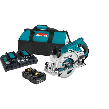 36V (18V X2) LXT® Brushless Rear Handle 7‑1/4" Circular Saw XSR01PT Makita Kit