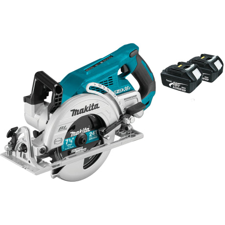 36V (18V X2) LXT® Brushless Rear Handle 7‑1/4" Circular Saw XSR01Z Makita Tool Only