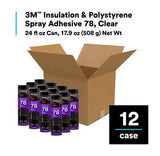3M Polystyrene Foam Insulation Spray Adhesive 78 (12 Count) 3M