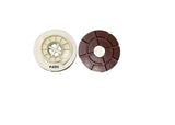 4" Snail Lock Resin Pad - 2 Styles - Sale 401500SLRP Diamond Tool Store 400 Grit