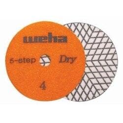 4" Weha 5 Step Dry Diamond Polishing Pads Weha