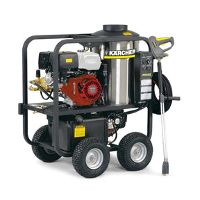 4 Wheel Gas Powered Hot Water Pressure Washer HDS P/PE Cage Karcher