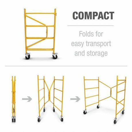 Complete 5 ft. Step-Up Mobile Workstand Nu-Wave Scaffolding Systems