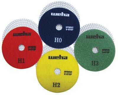 5" Weha Hybrid Diamond Polishing Pad Set of 4 Weha
