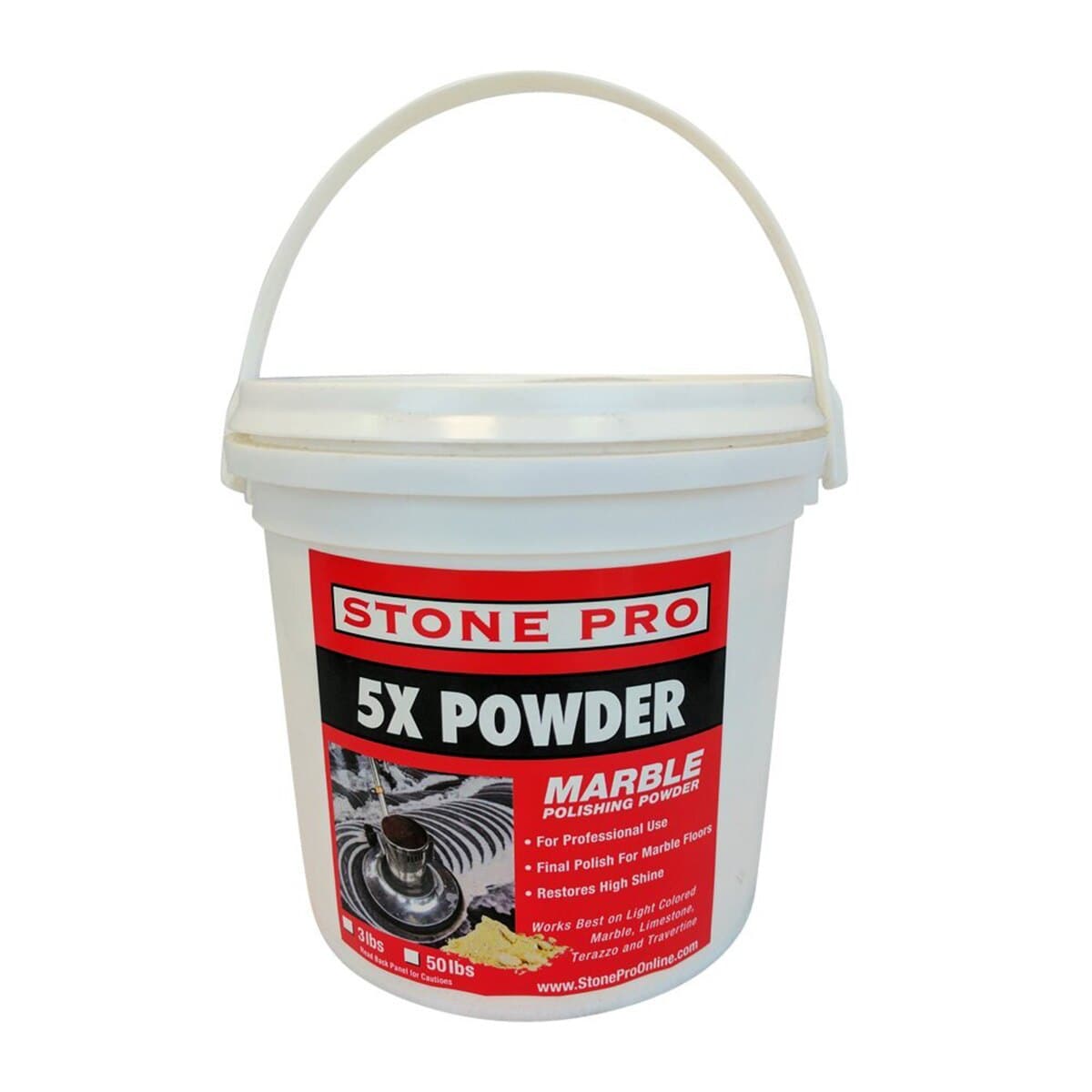 Stone Pro 5X Powder - Marble Polishing Powder - 3 Pound