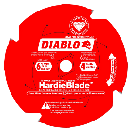 6-1/2 in. x 4 Tooth Fiber Cement - 5 per Order Diablo Tools