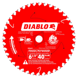 6-1/2 in. x 40 Tooth Finish Trim Saw Blade - 15 per Order Diablo Tools