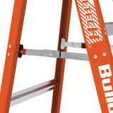 6′ Buildman™ Fiberglass Stepladder MetalTech