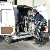 6' High Portable Aluminum Scaffold With 5" Casters And 3 Anti-Slip Platforms MetalTech