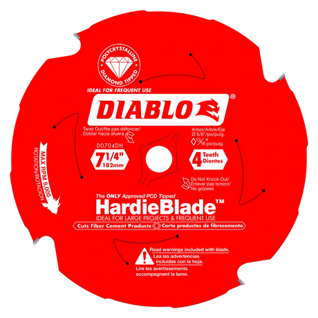 7-1/4 in. x 4 Tooth Fiber Cement - 6 per Order Diablo Tools