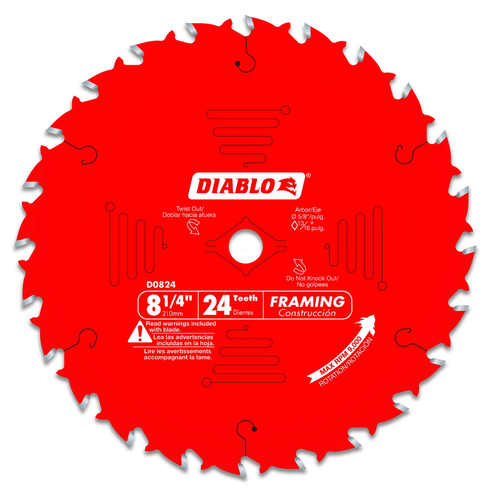 8-1/4 in. x 24 Tooth Framing Saw Blade - 15 per Order - Diamond Tool Store