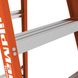 8′ Buildman™ Fiberglass Stepladder MetalTech