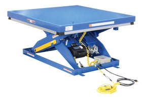 Electric Hydraulic Scissor Lift Tables - Partially Stainless Steel Vestil