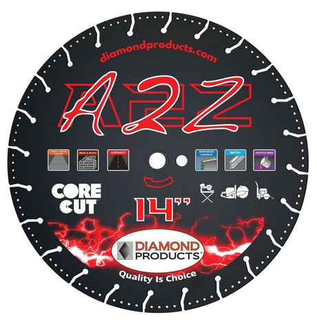 A2Z Vacuum Bonded Blades 44795 Diamond Products 4" x .080 x 7/8"