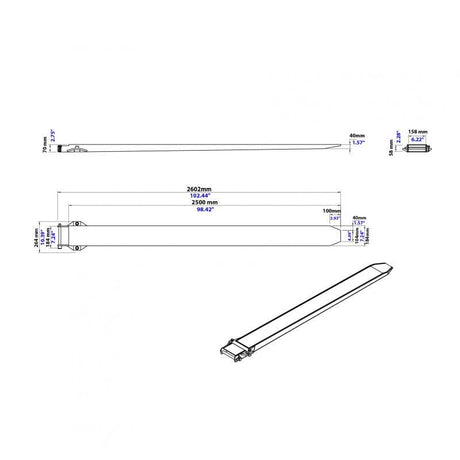 Aardwolf Fork Extensions - Heavy Duty Aardwolf