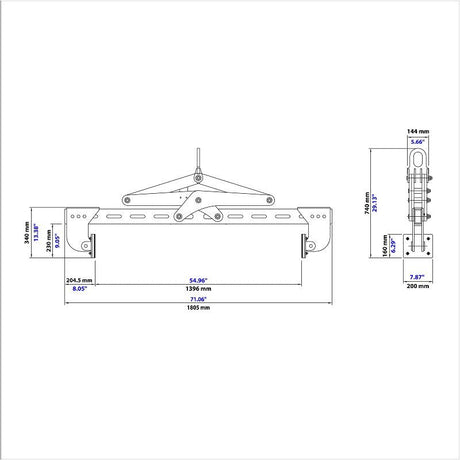 Aardwolf Horizontal Stone Lifting Clamp - 1370 Aardwolf