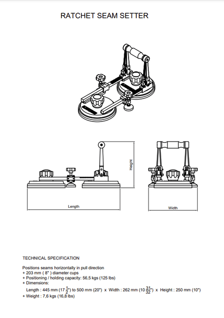 Aardwolf Ratchet Seam Setter Aardwolf