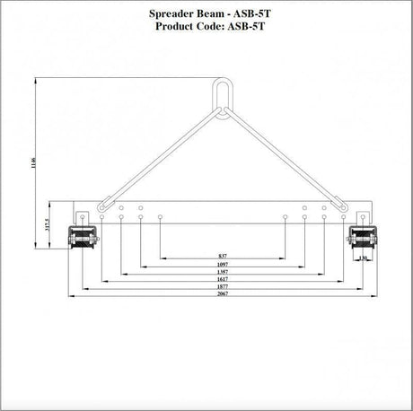 Aardwolf Spreader Bar - 5 Tons - Floor Unit Aardwolf