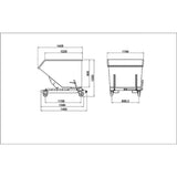 Aardwolf Waste Bin 1000G Aardwolf