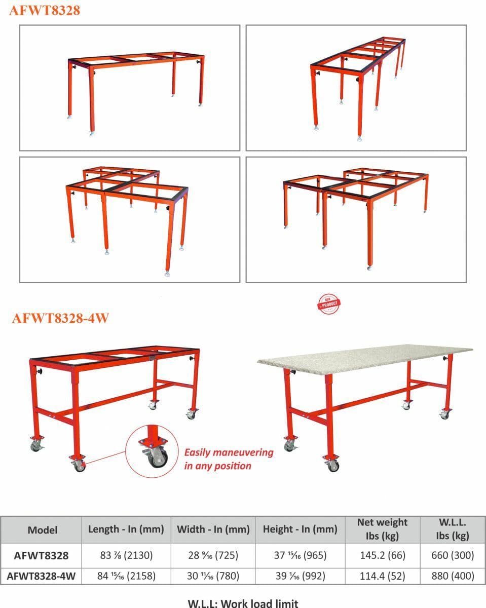 Abaco Flexible Work Table - Diamond Tool Store