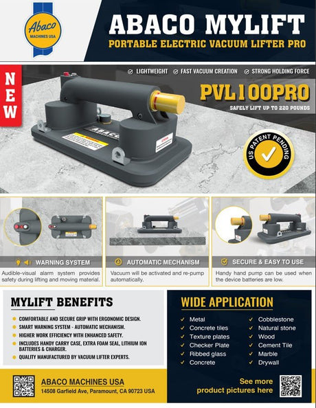 Abaco MYLIFT PVL100PRO Abaco Machines