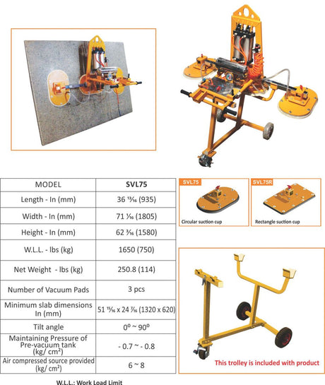 Abaco Stone Vacuum Lifter Abaco Machines