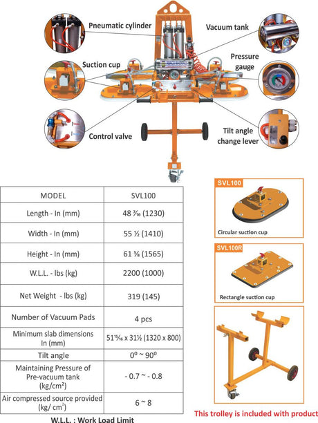 Abaco Stone Vacuum Lifter Abaco Machines