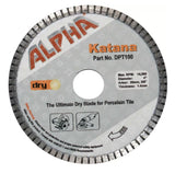 Alpha Katana Diamond Blade DPT478 Alpha Tools 4"