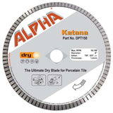 Alpha Katana Diamond Blade Alpha Tools