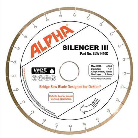 Alpha Silencer III Blade for Dekton SLW1210D Alpha Tools 12"